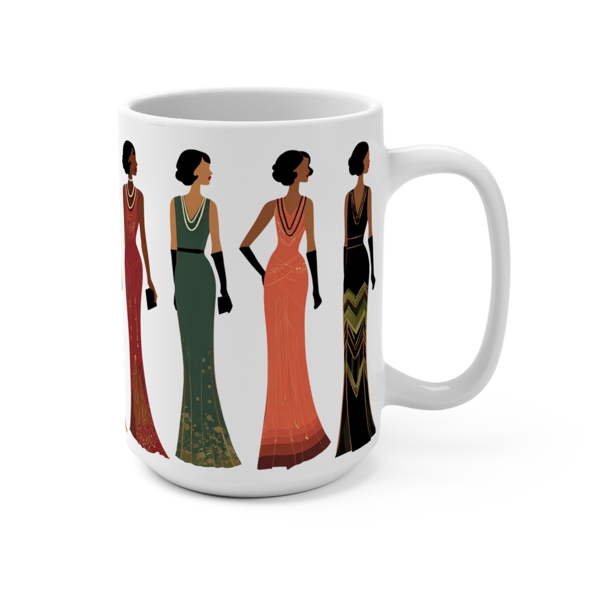 Harlem Renaissance Glamour Mug - Afrocentric Art by The Trini Gee