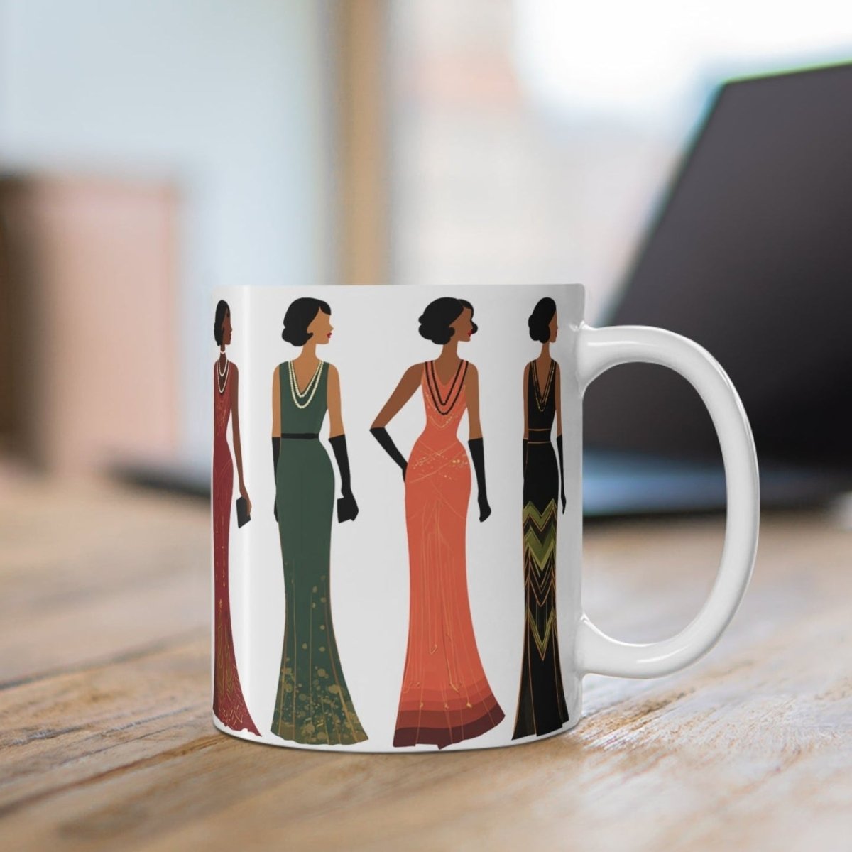 Harlem Renaissance Glamour Mug - Afrocentric Art by The Trini Gee