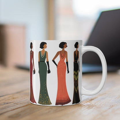 Harlem Renaissance Glamour Mug - Afrocentric Art by The Trini Gee