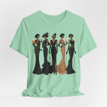 Harlem Renaissance Ladies T-Shirt - Afrocentric Art by The Trini Gee