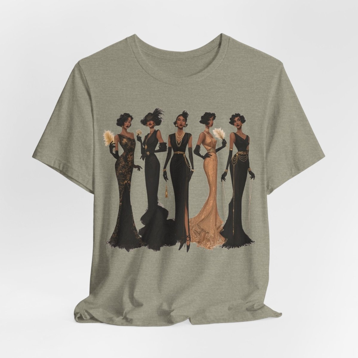Harlem Renaissance Ladies T-Shirt - Afrocentric Art by The Trini Gee