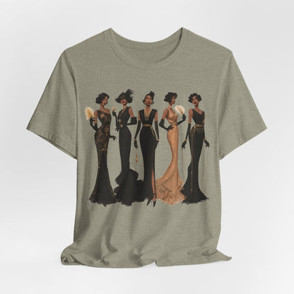 Harlem Renaissance Ladies T-Shirt - Afrocentric Art by The Trini Gee