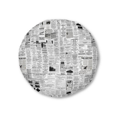 HBCU Advertisements Floor Pillow - Afrocentric Art by The Trini Gee