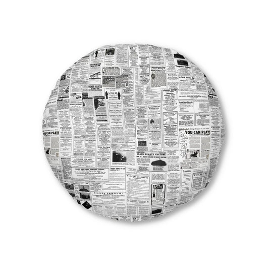 HBCU Advertisements Floor Pillow - Afrocentric Art by The Trini Gee