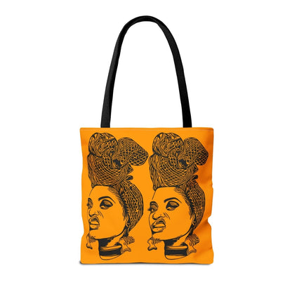Headwrap Attitude Tote Bag - Afrocentric Art by The Trini Gee
