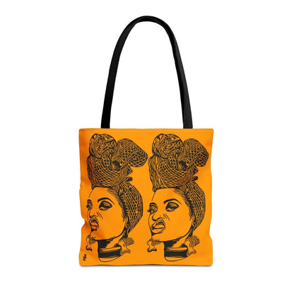 Headwrap Attitude Tote Bag - Afrocentric Art by The Trini Gee