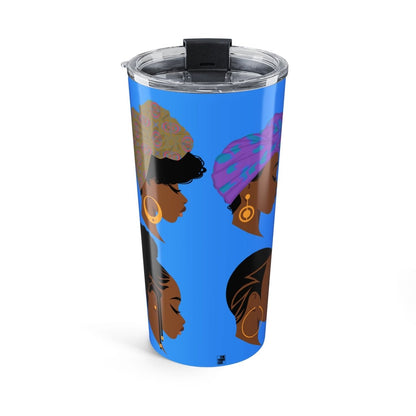 Headwraps Tumbler - Afrocentric Art by The Trini Gee