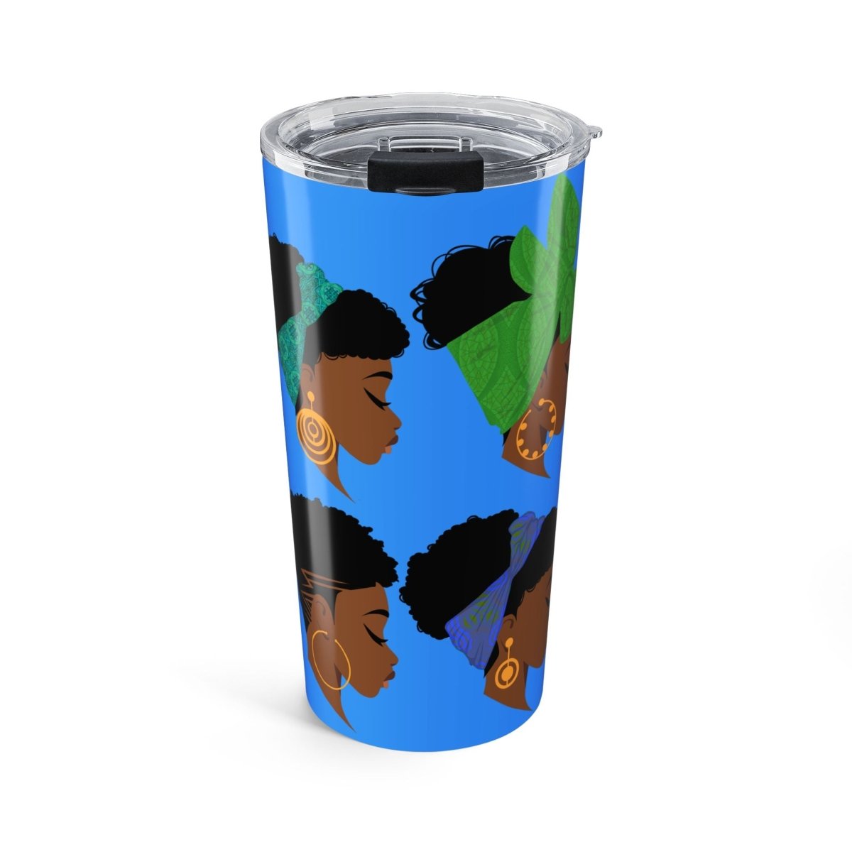 Headwraps Tumbler - Afrocentric Art by The Trini Gee