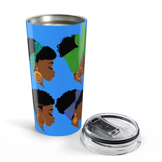 Headwraps Tumbler - Afrocentric Art by The Trini Gee