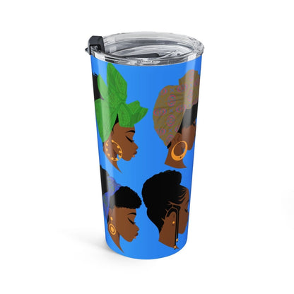 Headwraps Tumbler - Afrocentric Art by The Trini Gee