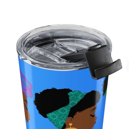 Headwraps Tumbler - Afrocentric Art by The Trini Gee