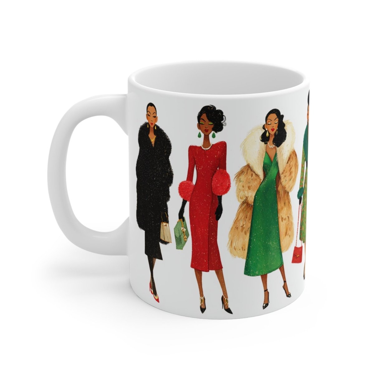 Holiday Fashion Mug - Afrocentric Art by The Trini Gee