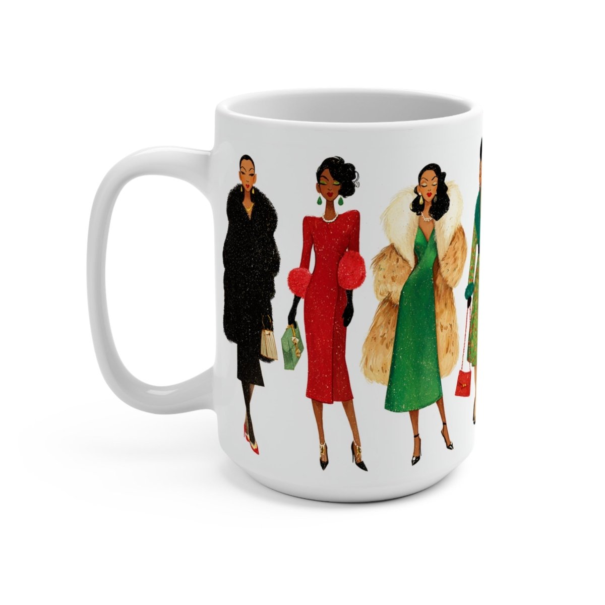 Holiday Fashion Mug - Afrocentric Art by The Trini Gee