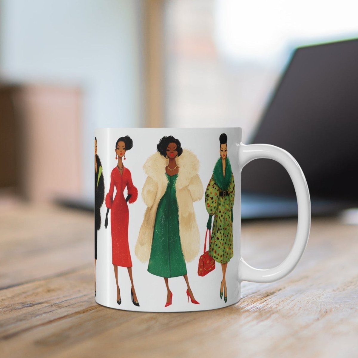 Holiday Fashion Mug - Afrocentric Art by The Trini Gee