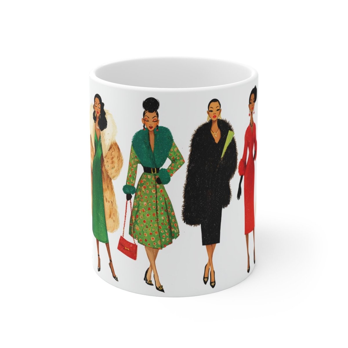 Holiday Fashion Mug - Afrocentric Art by The Trini Gee
