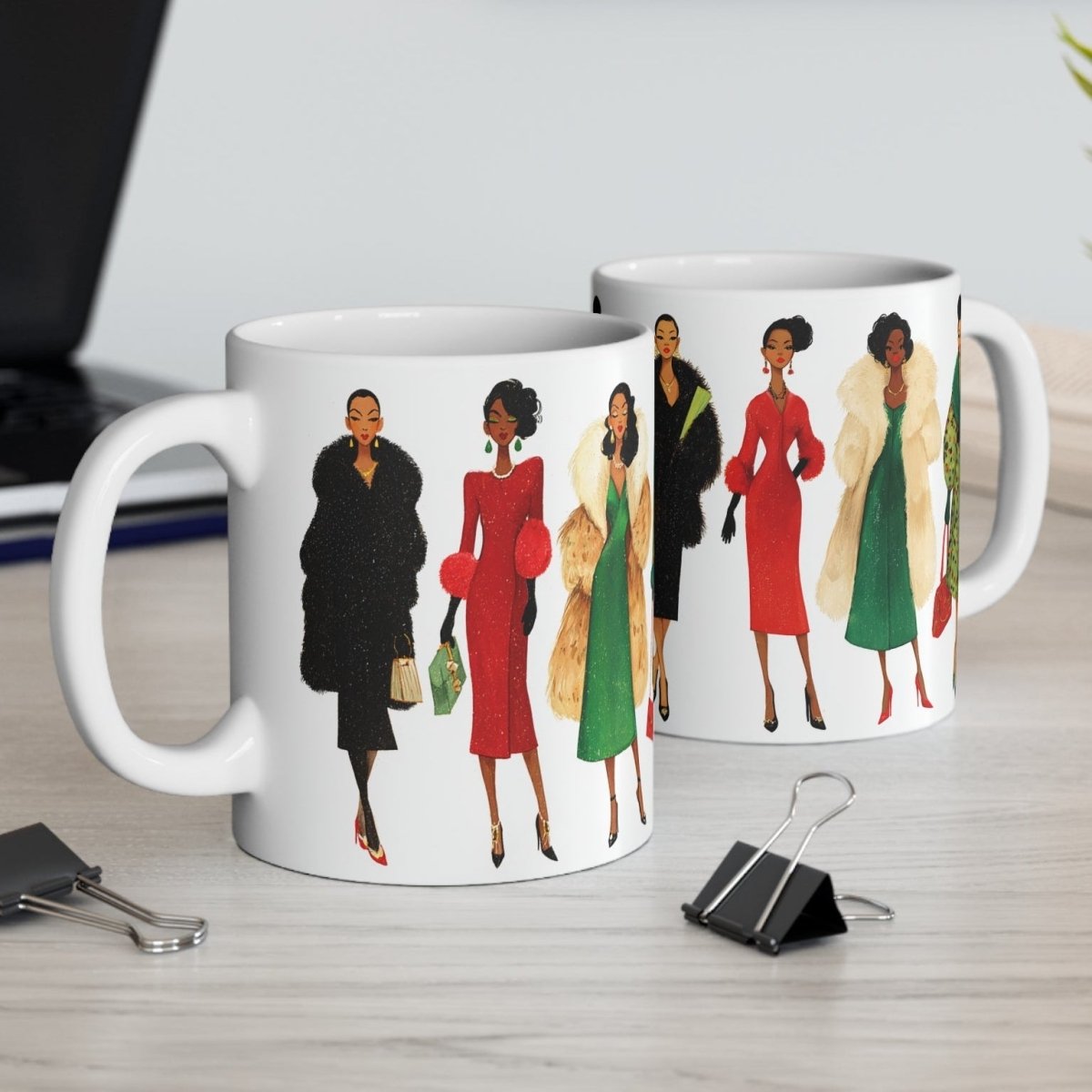Holiday Fashion Mug - Afrocentric Art by The Trini Gee