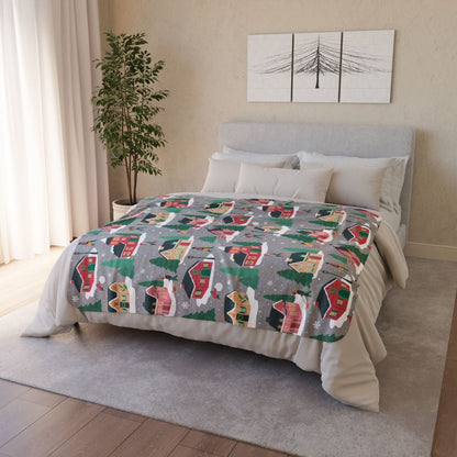 Holiday Homes Sherpa Blanket - Afrocentric Art by The Trini Gee