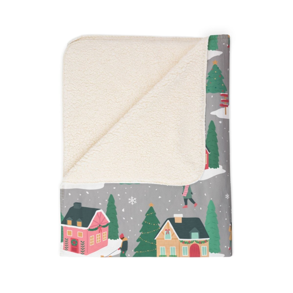 Holiday Homes Sherpa Blanket - Afrocentric Art by The Trini Gee