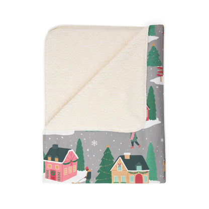 Holiday Homes Sherpa Blanket - Afrocentric Art by The Trini Gee