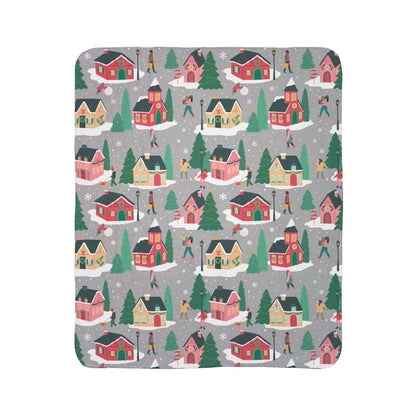 Holiday Homes Sherpa Blanket - Afrocentric Art by The Trini Gee