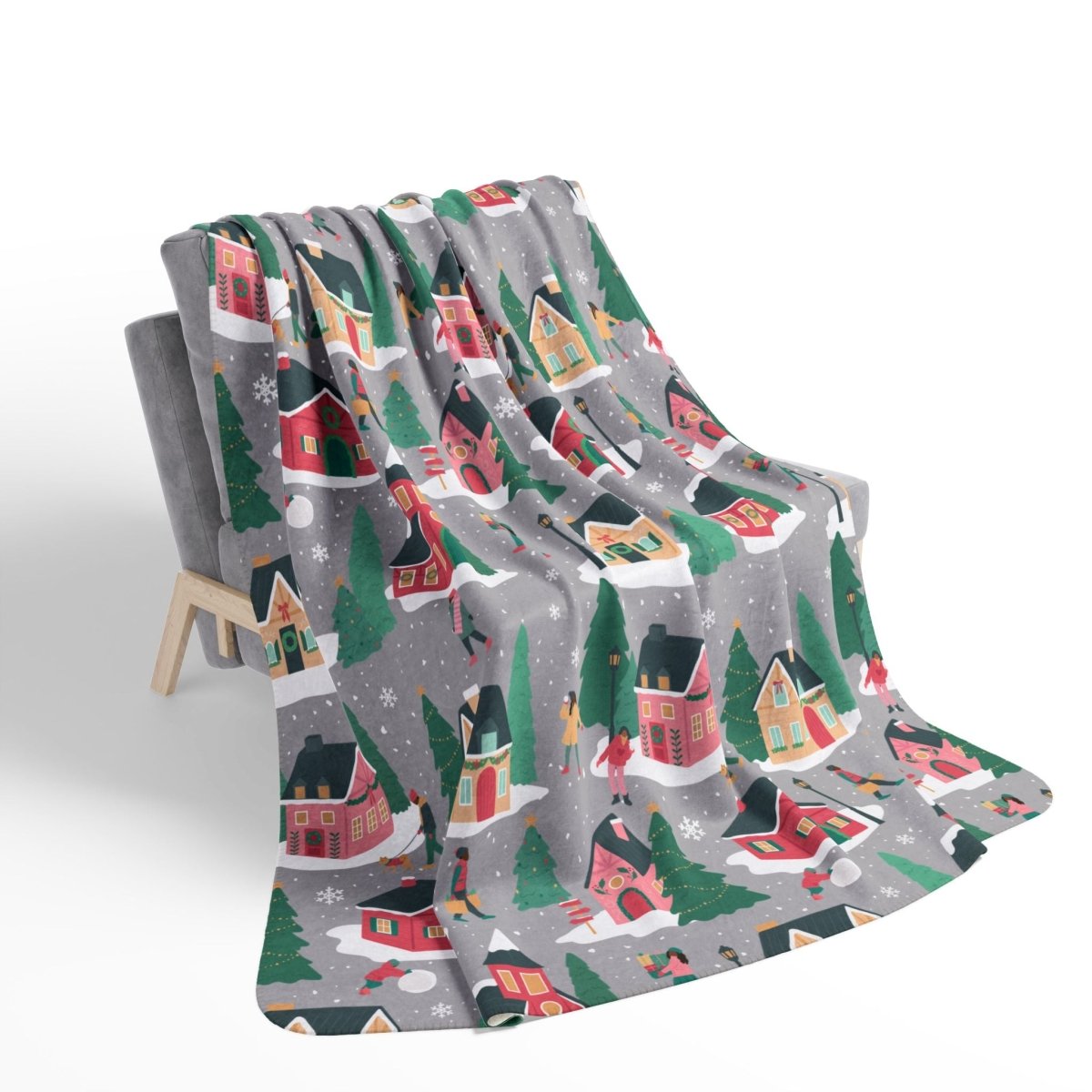 Holiday Homes Sherpa Blanket - Afrocentric Art by The Trini Gee