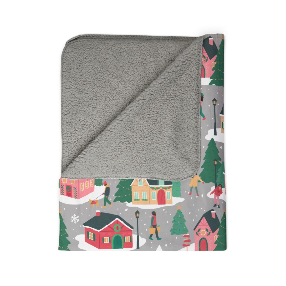 Holiday Homes Sherpa Blanket - Afrocentric Art by The Trini Gee