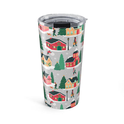 Holiday Houses Tumbler - Afrocentric Art by The Trini Gee