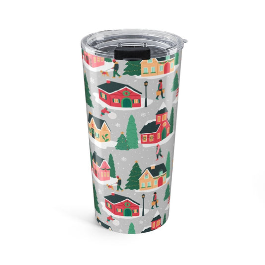 Holiday Houses Tumbler - Afrocentric Art by The Trini Gee