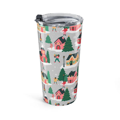 Holiday Houses Tumbler - Afrocentric Art by The Trini Gee