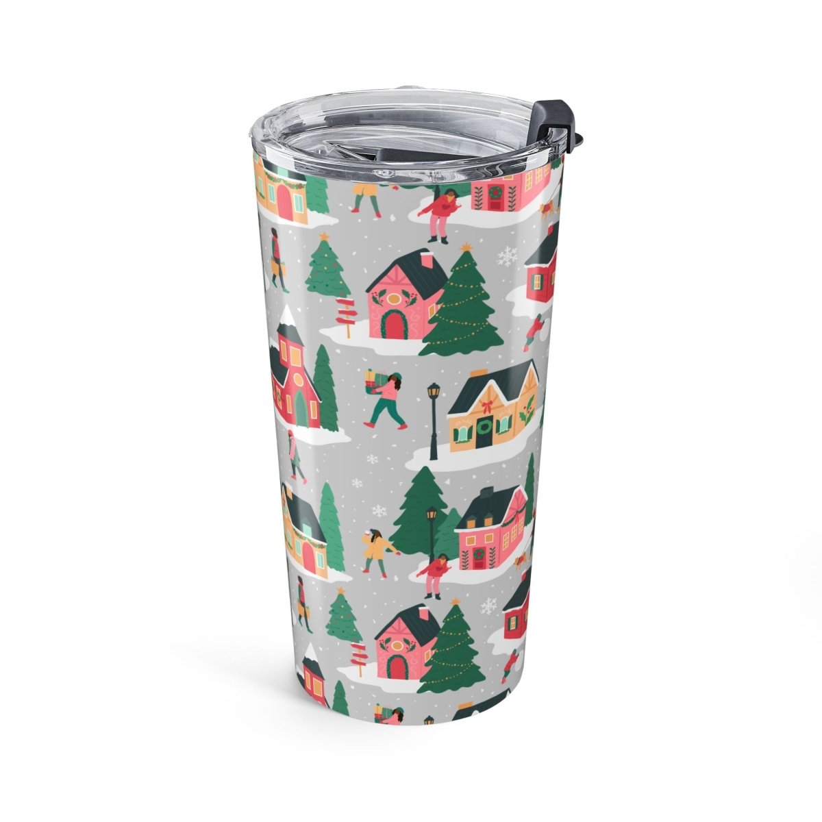 Holiday Houses Tumbler - Afrocentric Art by The Trini Gee