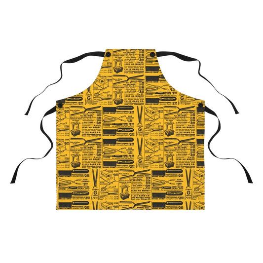 Hot Comb Ad Apron - Afrocentric Art by The Trini Gee