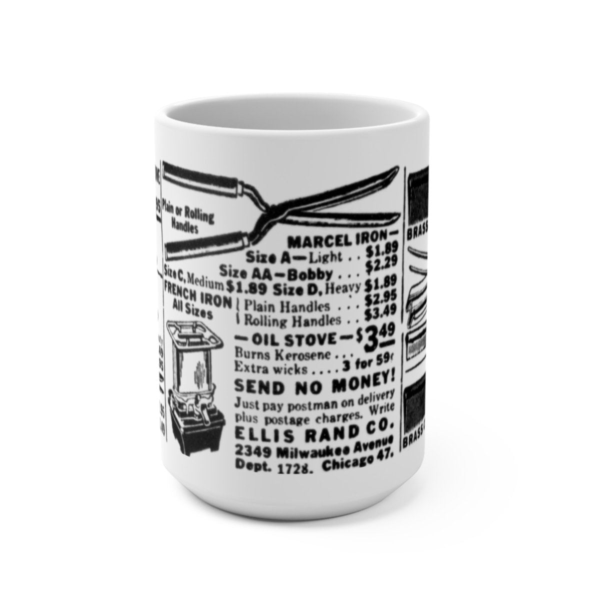 Hot Comb Ad Mug - Afrocentric Art by The Trini Gee