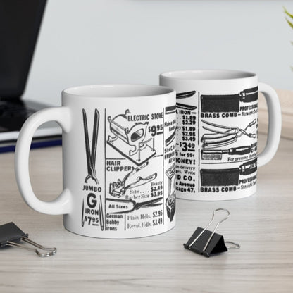 Hot Comb Ad Mug - Afrocentric Art by The Trini Gee