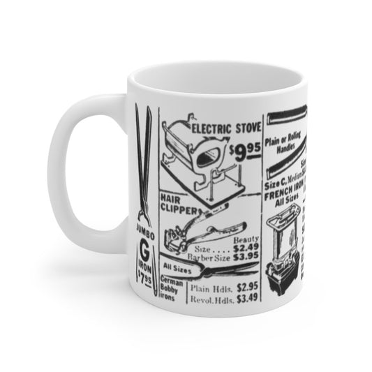 Hot Comb Ad Mug - Afrocentric Art by The Trini Gee