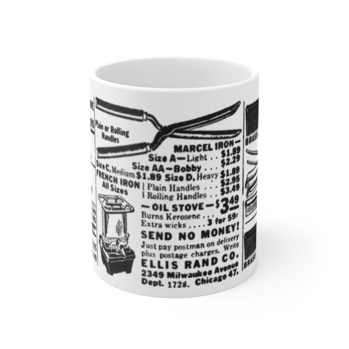 Hot Comb Ad Mug - Afrocentric Art by The Trini Gee