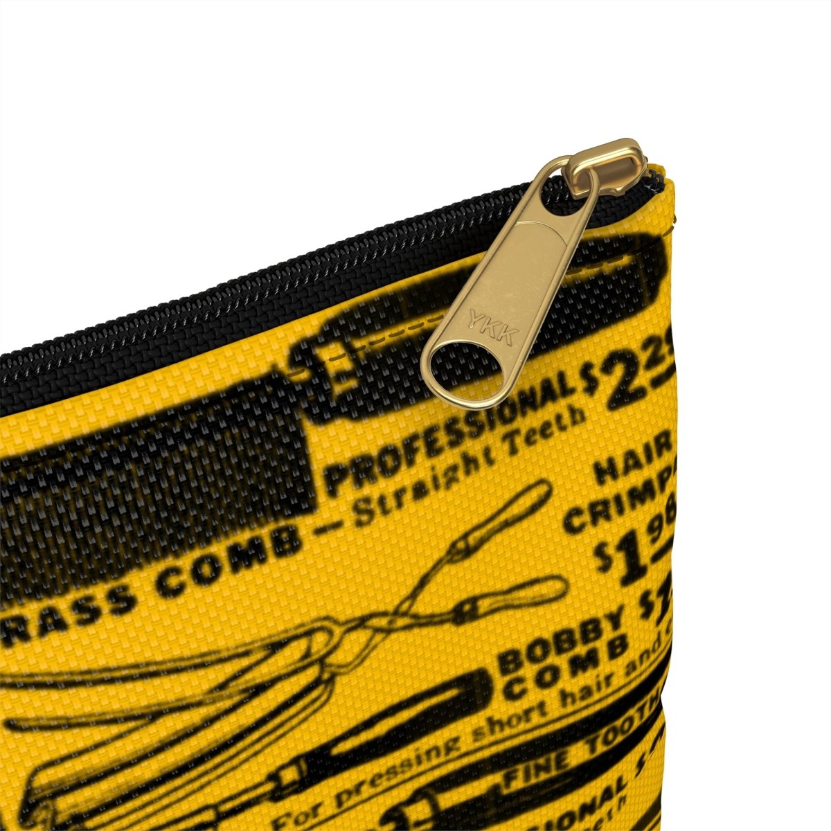 Hot Comb Ad Pouch - Afrocentric Art by The Trini Gee