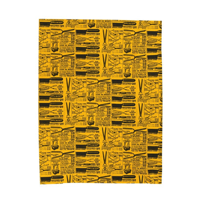 Hot Comb Ad Throw Blanket - Afrocentric Art by The Trini Gee