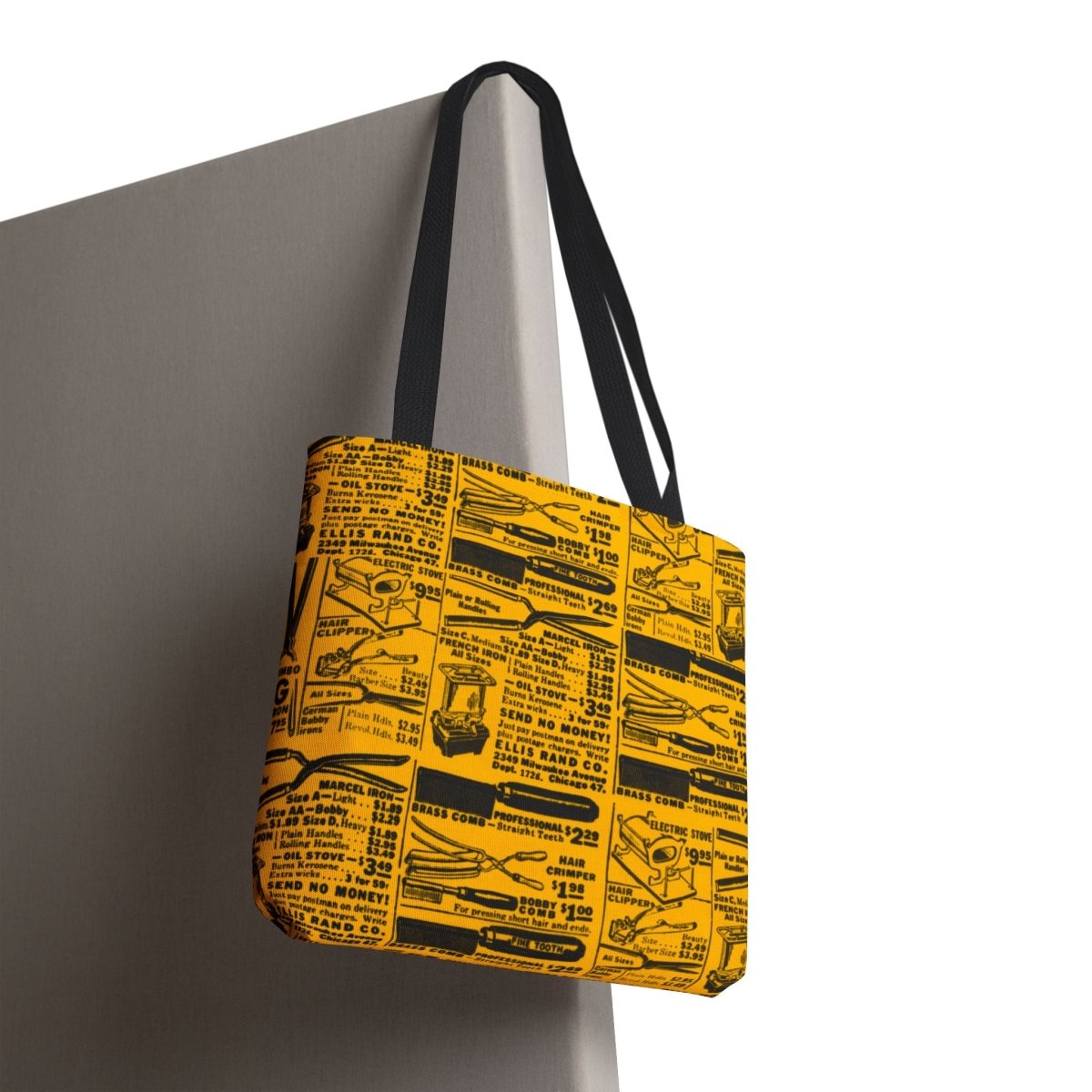 Hot Comb Ad Tote Bag - Afrocentric Art by The Trini Gee