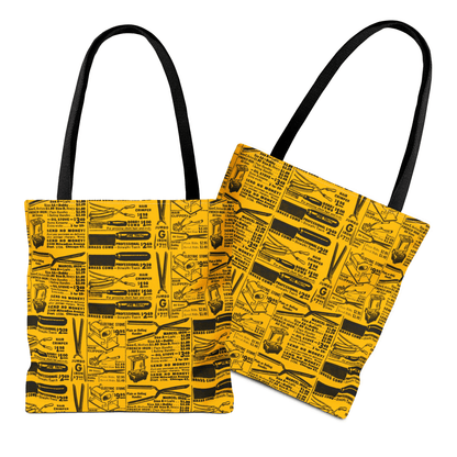Hot Comb Ad Tote Bag - Afrocentric Art by The Trini Gee