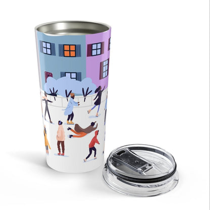 Ice Skates Tumbler - Afrocentric Art by The Trini Gee