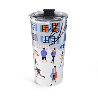 Ice Skates Tumbler - Afrocentric Art by The Trini Gee