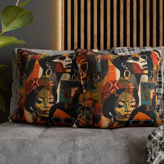 Collage Women Pillow