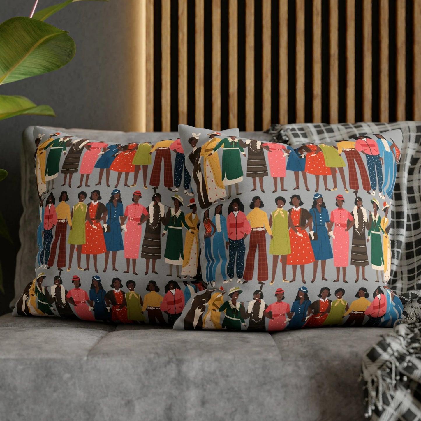 Black Fashionistas Pillow