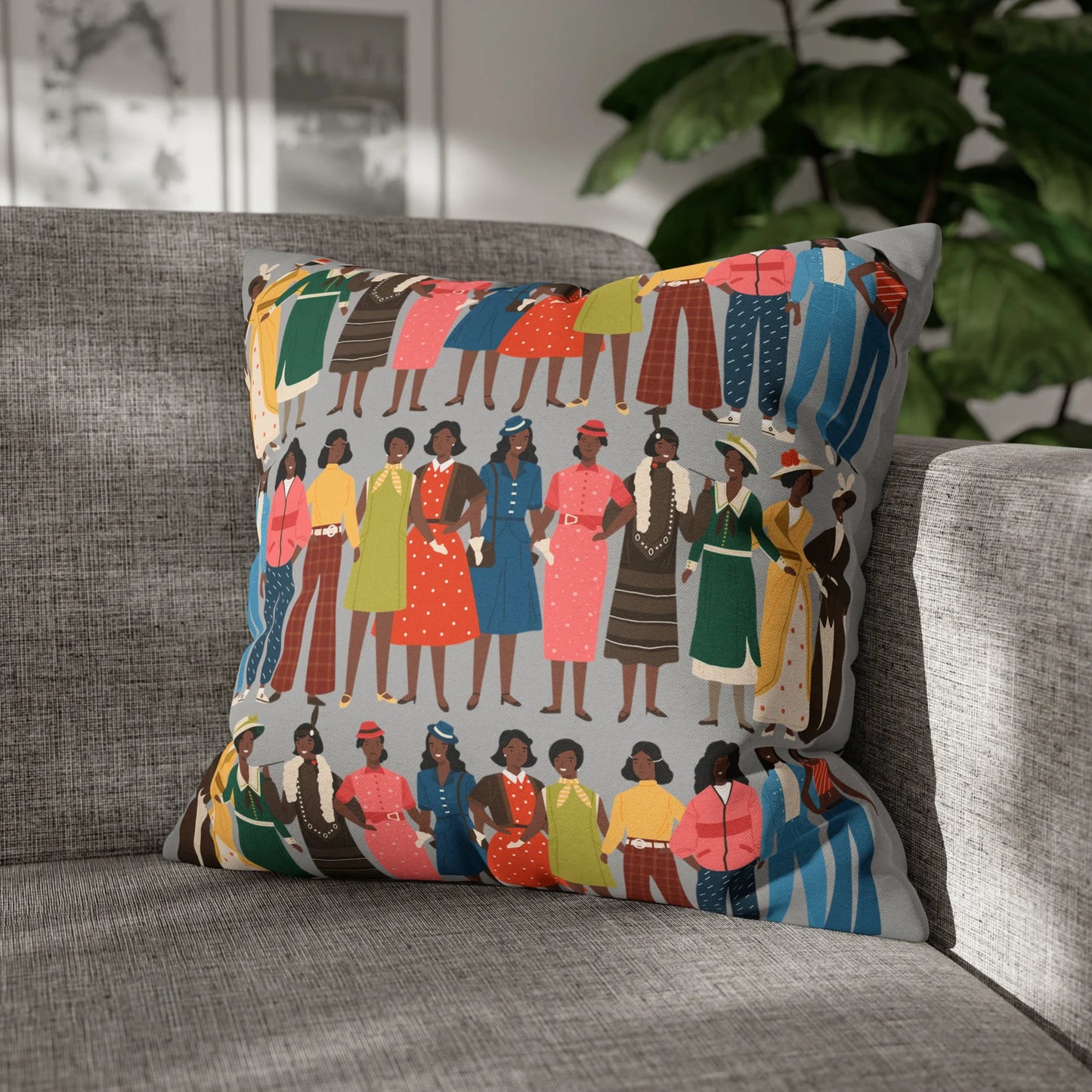 Black Fashionistas Pillow