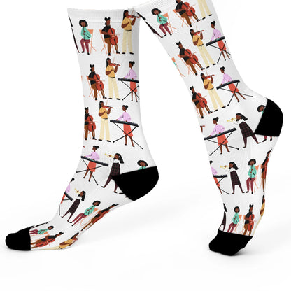 Musical Girls Crew Socks