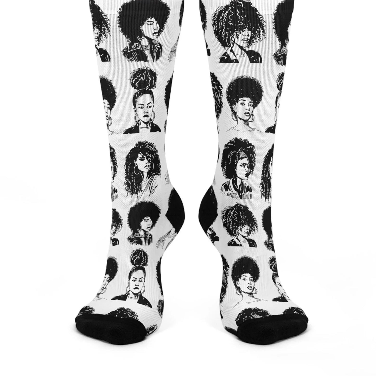 Curly Girls Crew Socks