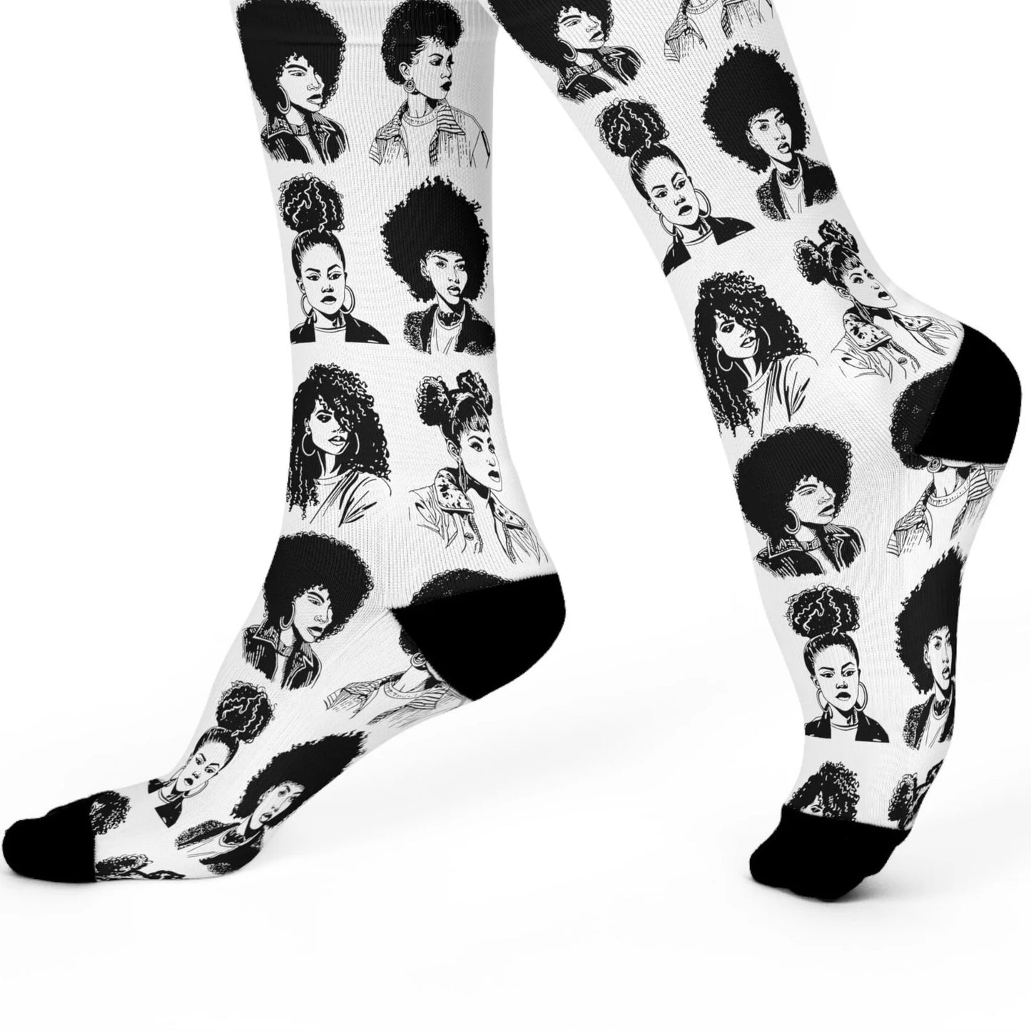 Curly Girls Crew Socks