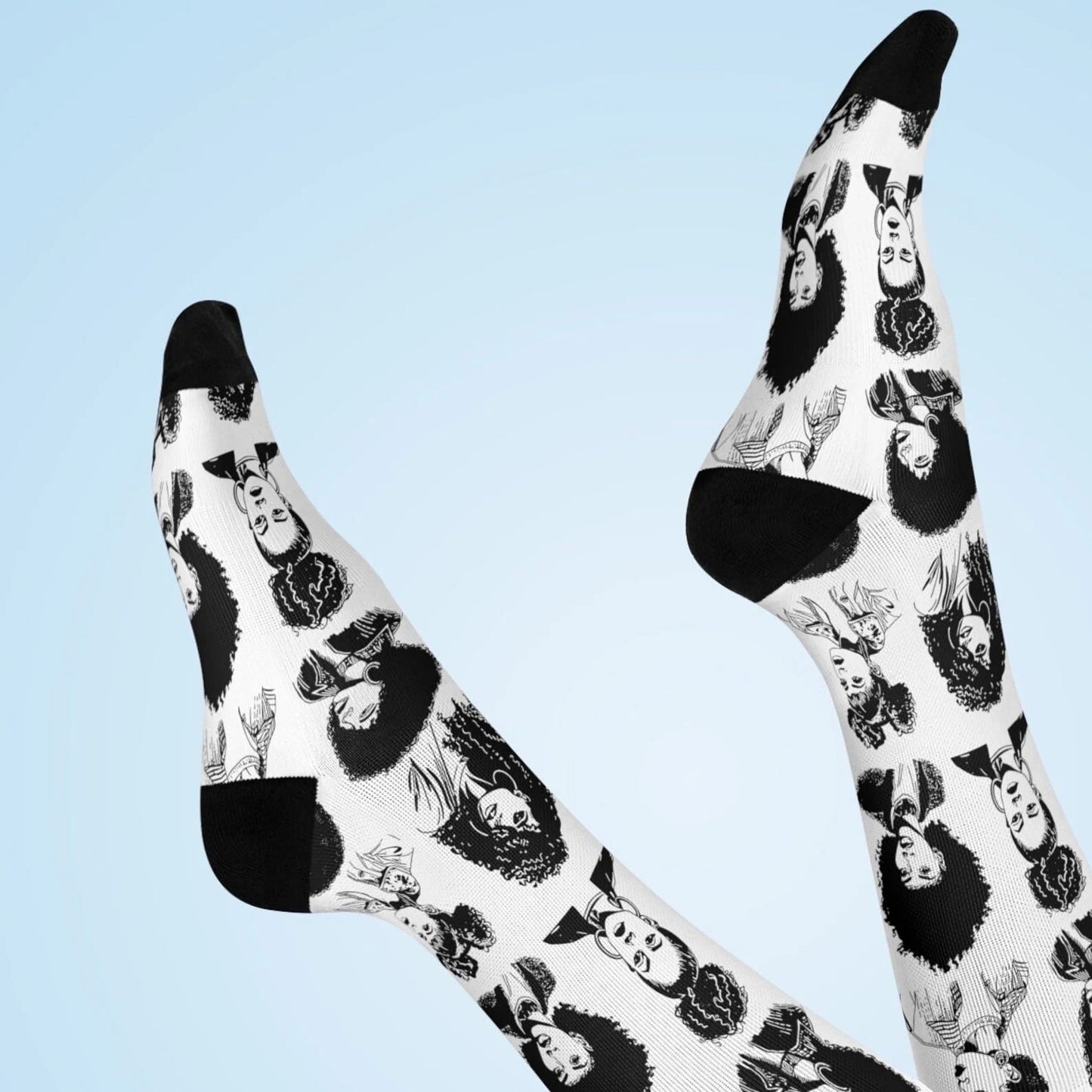 Curly Girls Crew Socks