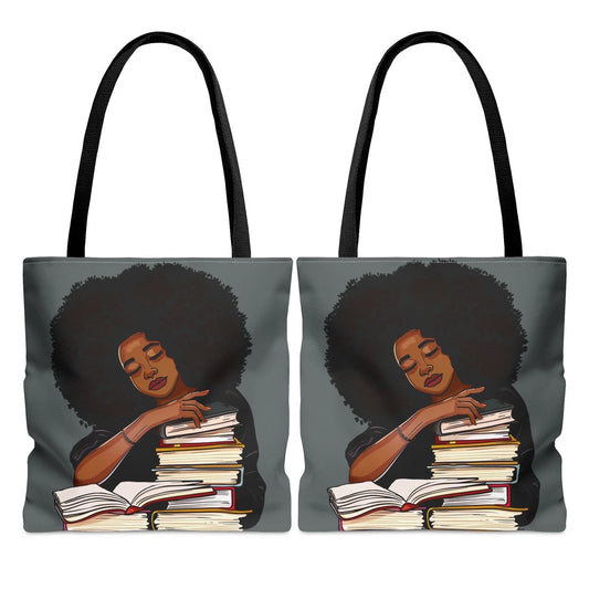 Afro Reader Tote Bag