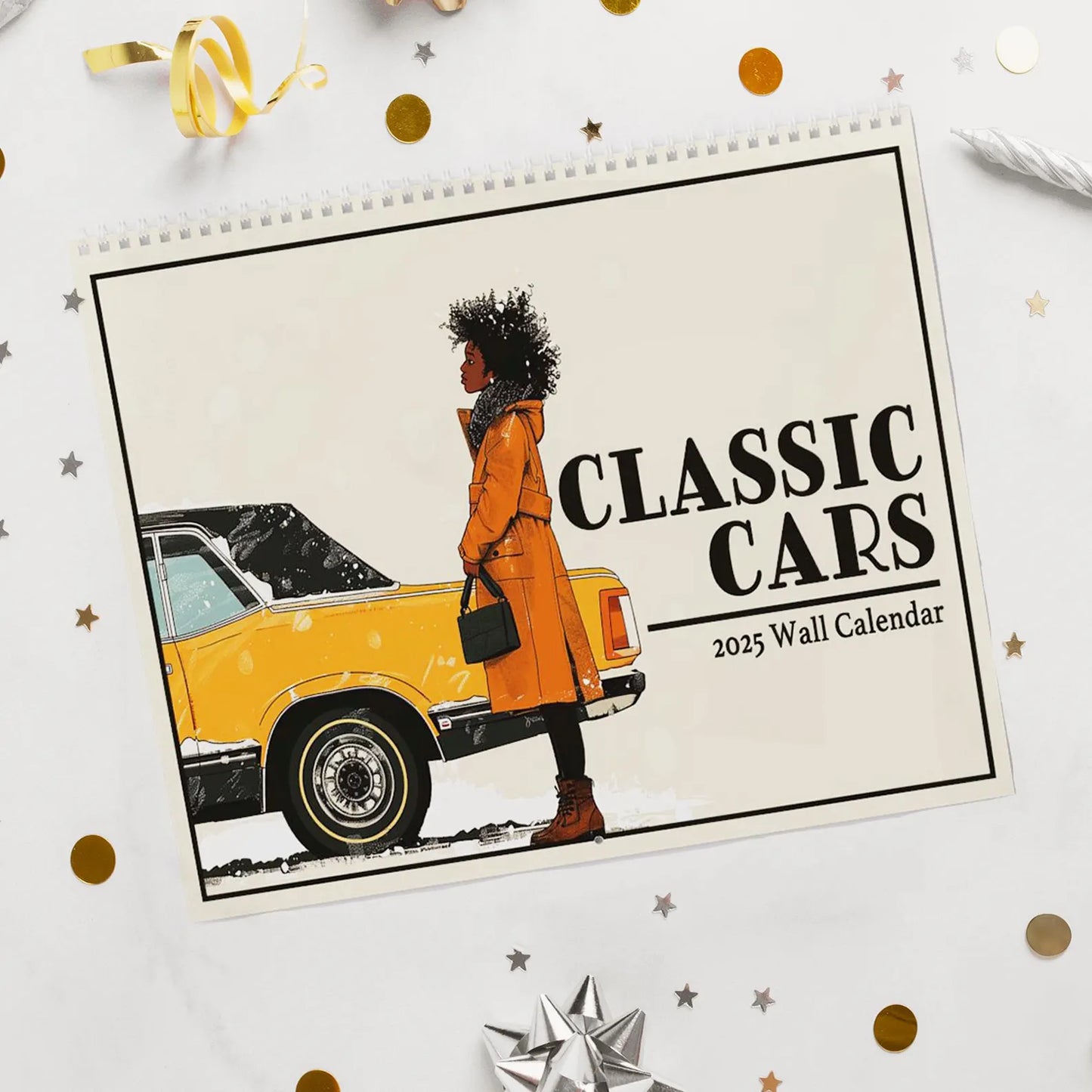 Classic Cars 2025 Wall Calendar